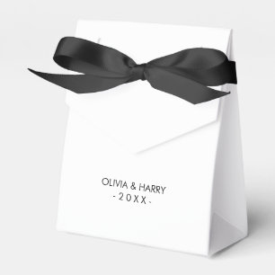 Personalized White Wedding Favour Box
