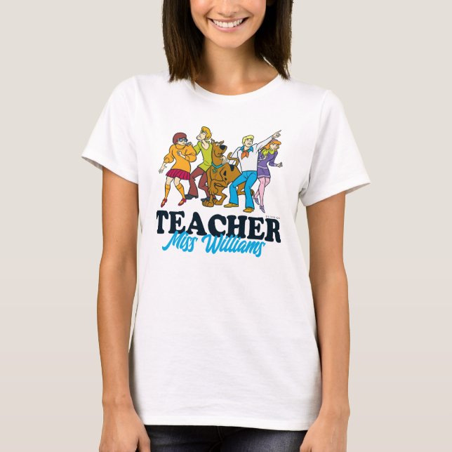 Personalized | Whole Gang 13 Mystery Inc Teacher T-Shirt (Front)