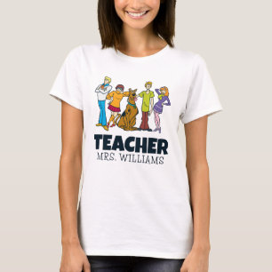 Personalized Whole Gang 14 Mystery Inc Teacher T-Shirt