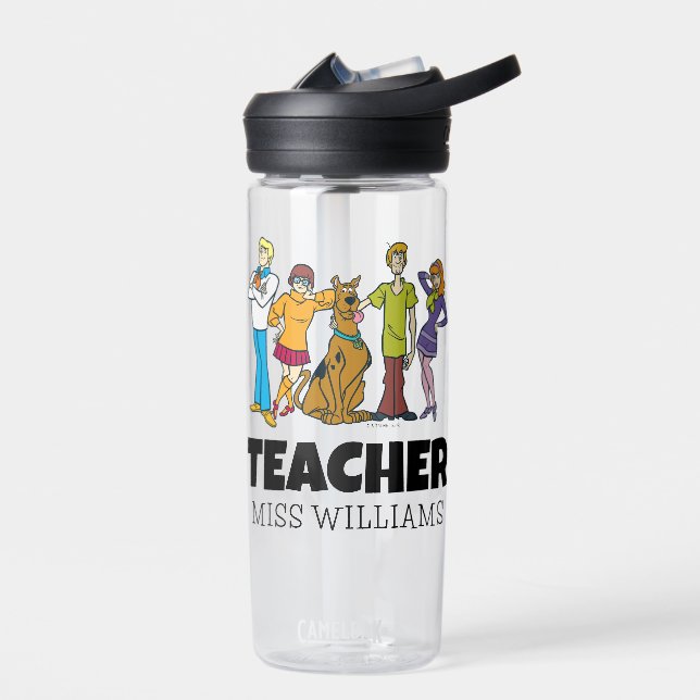 Personalized | Whole Gang 14 Mystery Inc Teacher Water Bottle (Left)