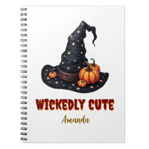 Personalized Wickedly Cute Halloween Gift Notebook