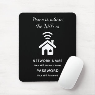 Personalized Wifi Password & Network for Guests  Mouse Pad