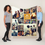 Personalized "Wild Adventures" Photo Collage Fleece Blanket<br><div class="desc">Cuddle up with memories of your favourite vacations,  camping or hiking trips,  or adventure sports with this modern photo collage fleece blanket featuring your name. If you need any help customizing this,  please message me using the button below and I'll be happy to help.</div>