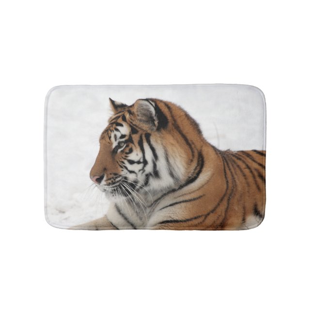 Personalized Wild Animal Tiger Bath Mat (Front)