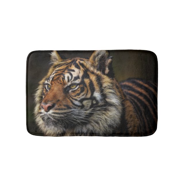Personalized Wild Animal Tiger Bath Mat (Front)