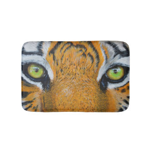 Personalized Wild Animal Tiger Eyes Bath Mat