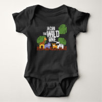 Personalized WILD ONE Blue Safari 1st Birthday