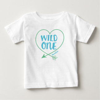 Personalized Wild One Boys First Birthday Baby T-Shirt