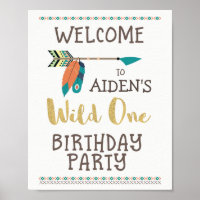 Personalized Wild One Welcome Party Poster