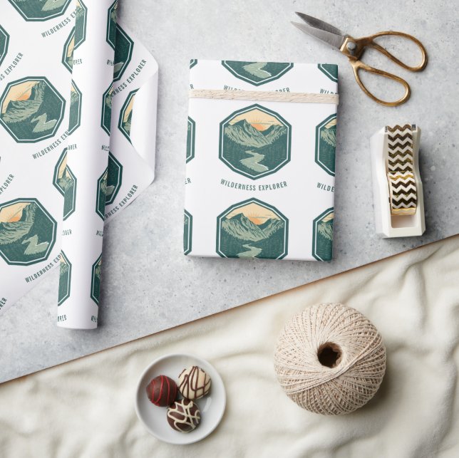 Personalized Wilderness Explorer Mountain S Wrapping Paper (Crafts)