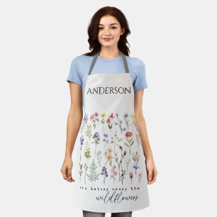 Personalized Wildflower Apron
