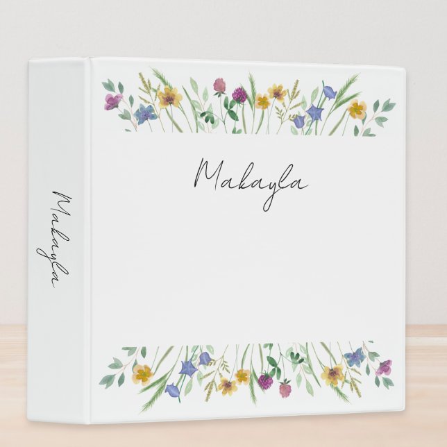 Personalized Wildflower Binder (Creator Uploaded)