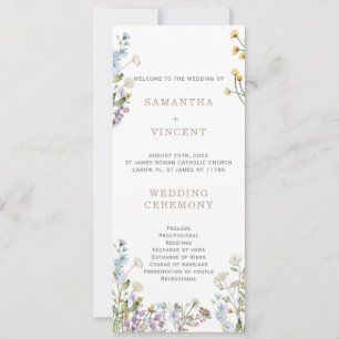 Personalized Wildflower Boho Program Template