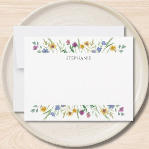 Personalized Wildflower Card