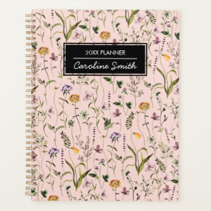 Personalized Wildflower Garden Floral Pattern Planner