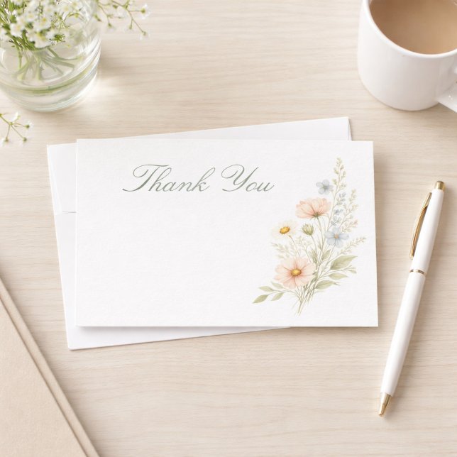 Personalized Wildflower Garden Thank You Card (Creator Uploaded)