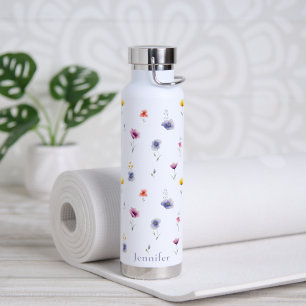 Personalized Wildflower Insulated Water Bottle