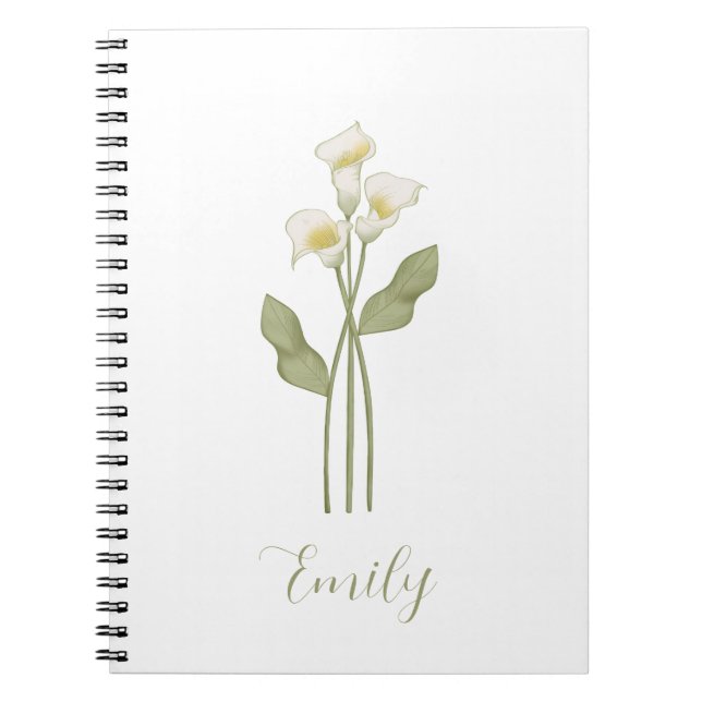  Personalized Wildflower Name Notebook (Front)