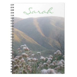 Personalized Wildflower Notebook