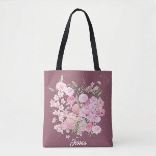  Personalized Wildflower Tote Bag