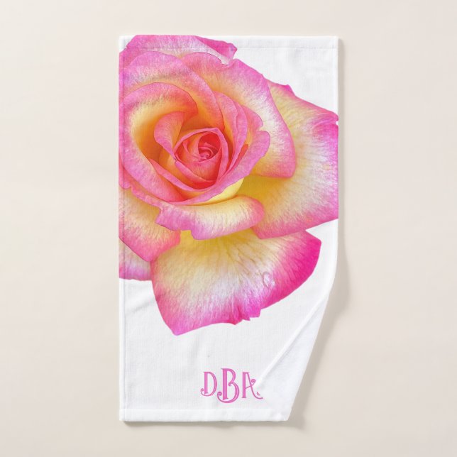 Personalized 'Wildflowers'  Bath Towel Set (Hand Towel)