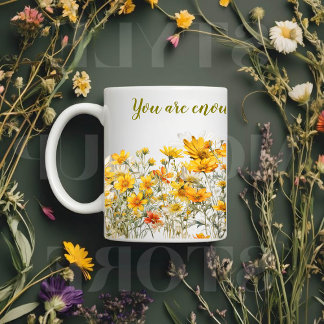Personalized Wildflowers Mug