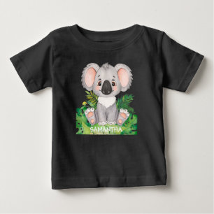 Personalized Wildlife Koala Baby T-Shirt