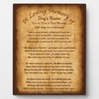 Personalized Will Dogs Go to Heaven Poem Plaques