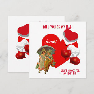 Personalized Will You Be My BAE Girl Boy Balloons