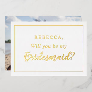Personalized Will you be my bridesmaid Photo