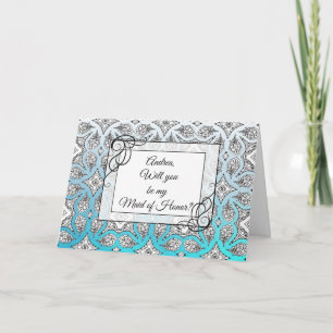 Personalized Will You Be My Maid of Honour Card
