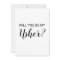 Personalized Will you be my Usher card