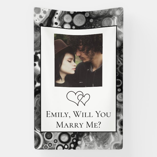 Personalized Will  You Marry Me   Banner (Vertical)