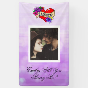 Personalized Will You Marry Me Banner