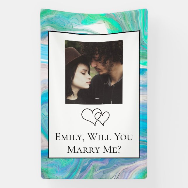 Personalized Will  You Marry Me    Banner (Vertical)
