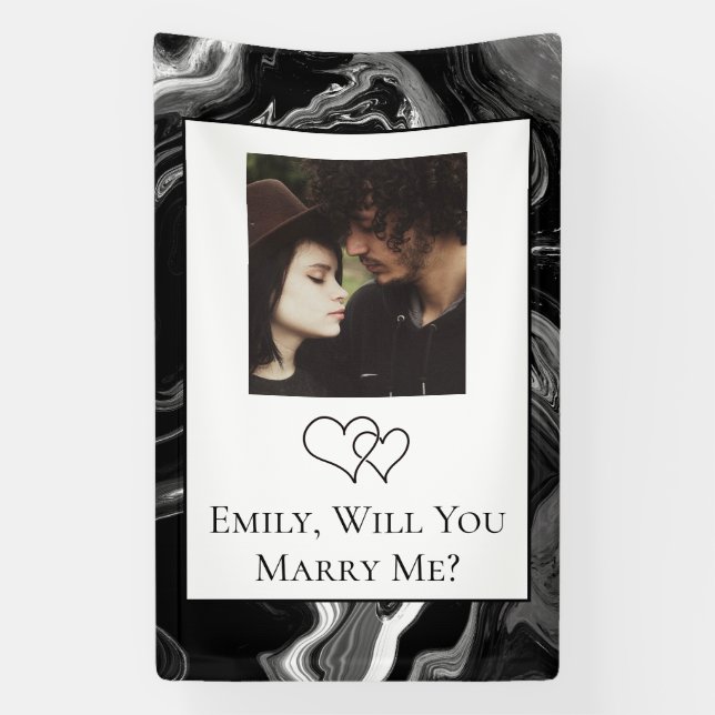 Personalized Will  You Marry Me    Banner (Vertical)