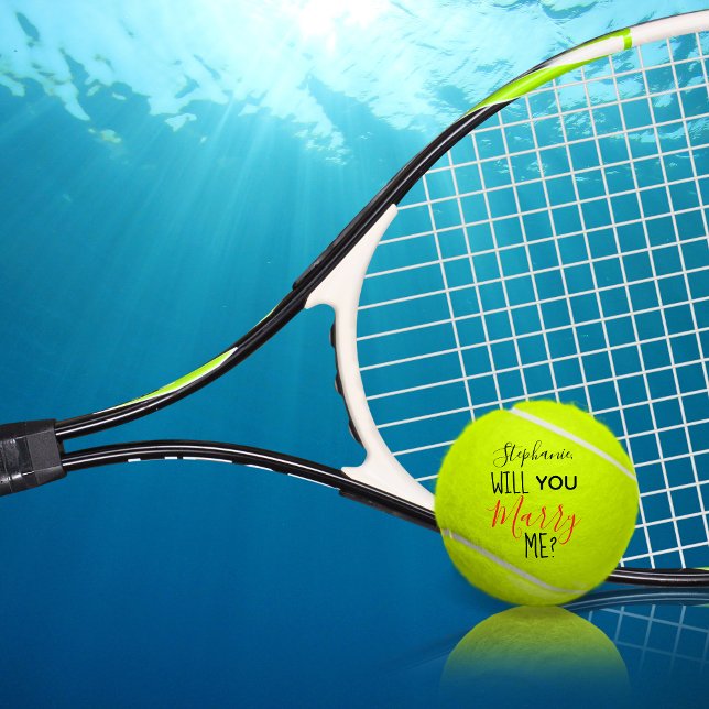 Personalized Will You Marry Me Marriage Proposal Tennis Balls (Personalized Will You Marry Me Marriage Proposal Tennis Balls)