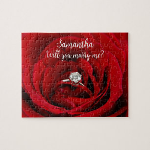 Personalized 'Will You Marry Me?' Photo & Message Jigsaw Puzzle