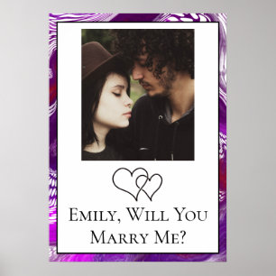 Personalized Will You Marry Me Poster