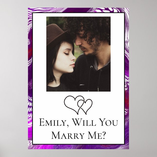Personalized Will  You Marry Me   Poster (Front)