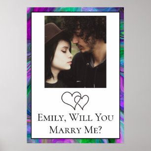 Personalized Will You Marry Me Poster