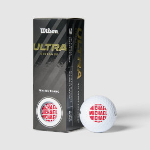 Personalized Wilson golf ball gift set for men