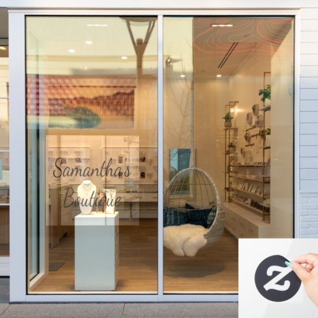 Personalized Window Cling for Your Store Business  (Store Window)
