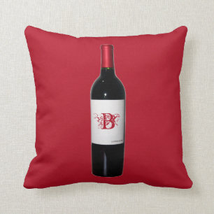 Personalized Wine Bottle Pillow