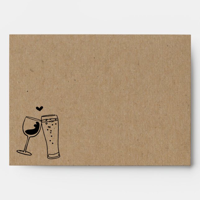 Personalized Wine & Brews Toast Brewery Envelope (Front)