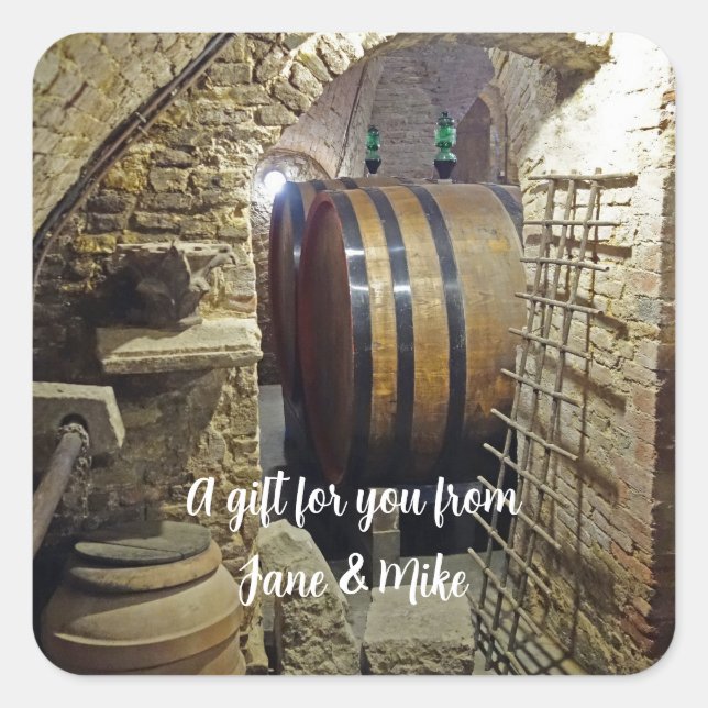 Personalized Wine Cellar Sticker (Front)
