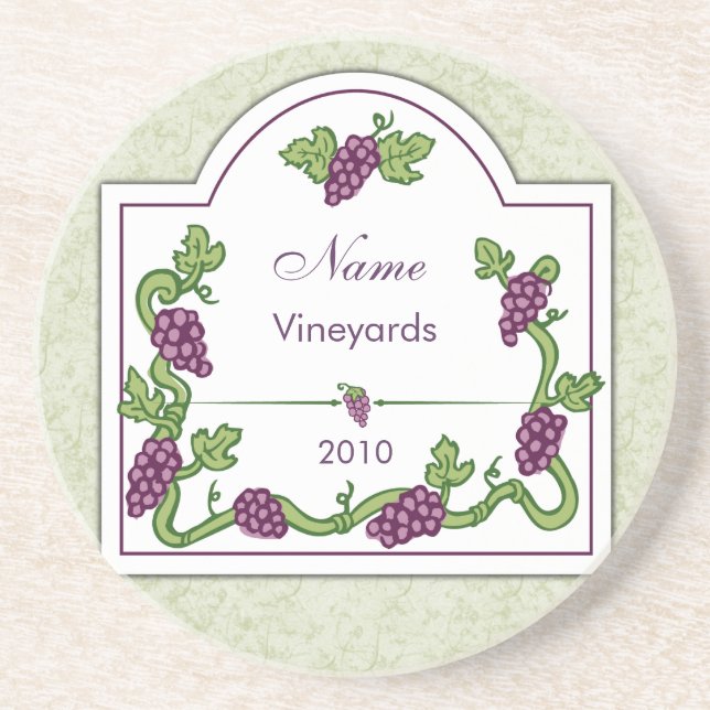 Personalized Wine coasters (Front)
