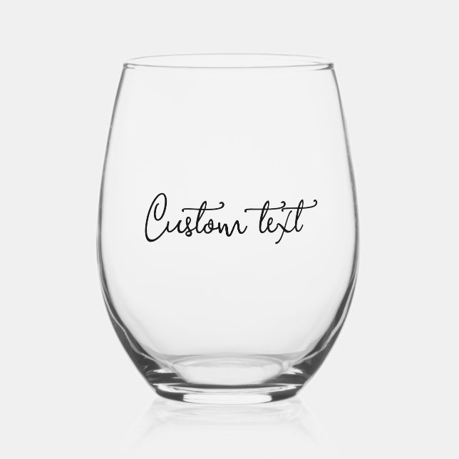 Personalized wine glasses (Front)