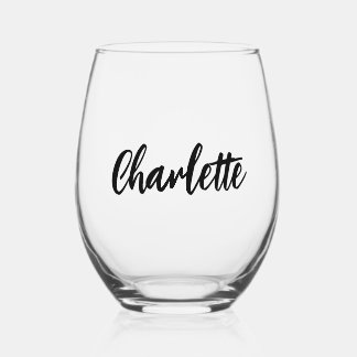 Personalized wine glasses