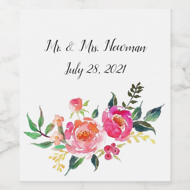 Personalized wine label (Single Label)